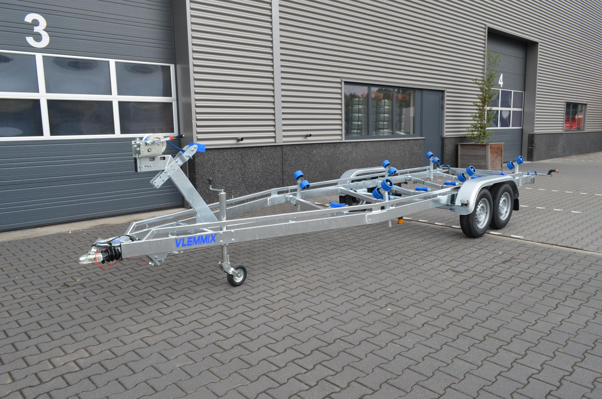 Verschillende goederen lijn spier Boottrailer 7 m 2x1500 kg - Vlemmix Aanhangwagens