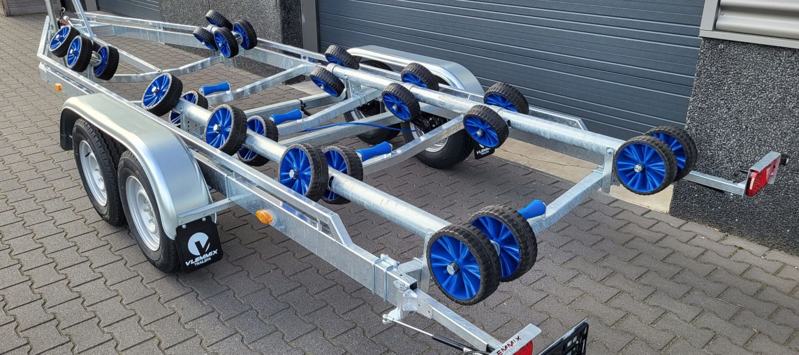 Flex-roll 7m 2as Trailer achter