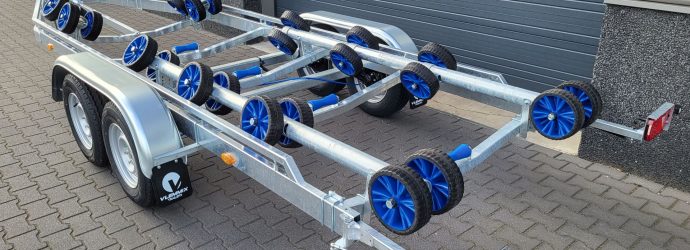 Flex-roll 7m 2as Trailer achter